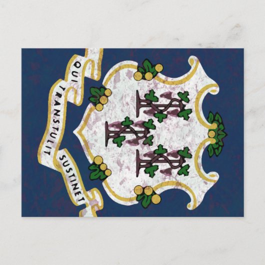 Bandeira de Connecticut Briefkaart (Voorkant)