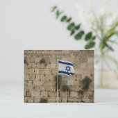 Bandeira de Israel no Muro das Lamentações Briefkaart (Staand voorkant)