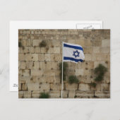 Bandeira de Israel no Muro das Lamentações Briefkaart (Voorkant / Achterkant)