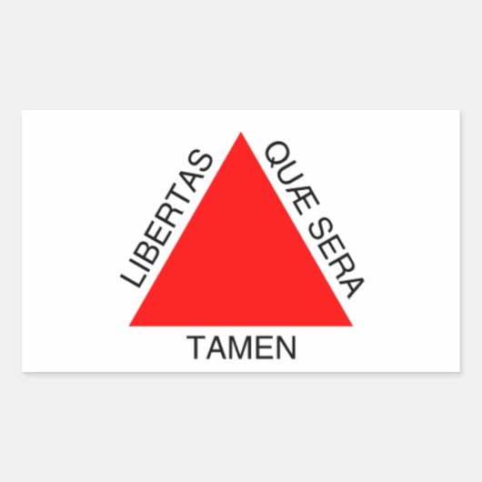 Bandeira de Minas Gerais, Brasil Rechthoekige Sticker (Voorkant)