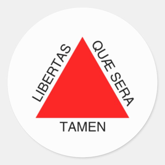 Bandeira de Minas Gerais, Brasil Ronde Sticker (Voorkant)