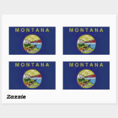 Bandeira de Montana Rechthoekige Sticker (Vel)