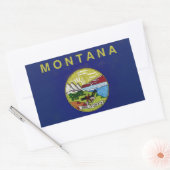 Bandeira de Montana Rechthoekige Sticker (Envelop)