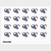 Bandeira de Porto Rico Hart Sticker (Vel)