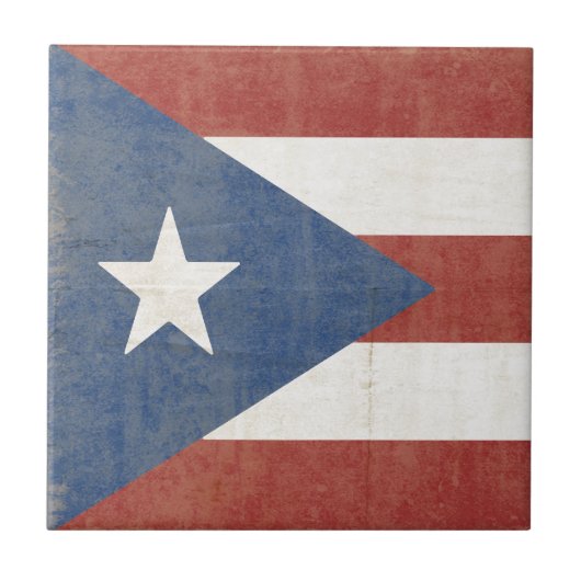 Bandeira de Porto Rico Tegeltje (Voorkant)