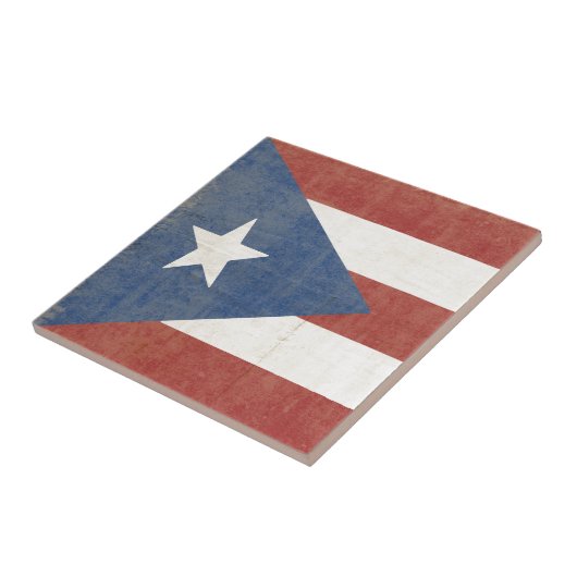 Bandeira de Porto Rico Tegeltje (Zijkant)