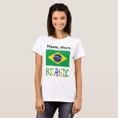 Bandeira do Brasil e Brasil Come o Nome T-shirt (Voorkant volledig)