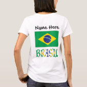 Bandeira do Brasil e Brasil Come o Nome T-shirt (Achterkant)