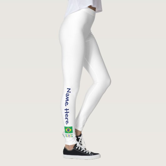 Bandeira do Brasil e Brasil Leggings (Rechts)