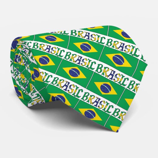 Bandeira do Brasil e Brasil Stropdas (Opgerold)