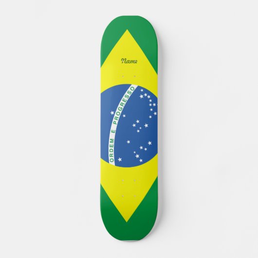 Bandeira do Brasil Persoonlijk Skateboard (Voorkant)