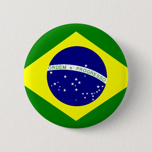 Bandeira do Brasil Ronde Button 5,7 Cm (Voorkant)