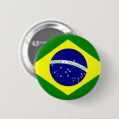 Bandeira do Brasil Ronde Button 5,7 Cm (Voorkant /achterkant)