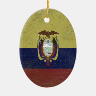 Bandeira do equador keramisch ornament