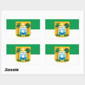 Bandeira do Rio Grande do Norte Brasil Rechthoekige Sticker (Vel)
