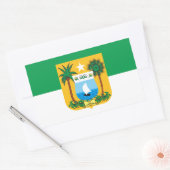 Bandeira do Rio Grande do Norte Brasil Rechthoekige Sticker (Envelop)