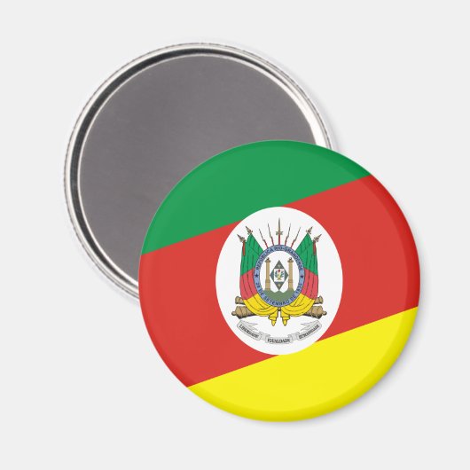 Bandeira do Rio Grande do Sul Magneet (Voorkant / Achterkant)