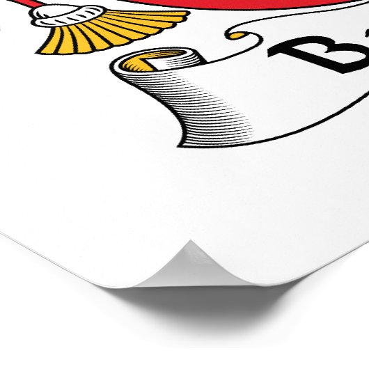 Bandeira Family Crest Poster (Hoek)