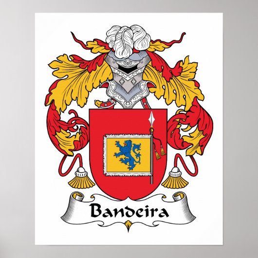 Bandeira Family Crest Poster (Voorkant)