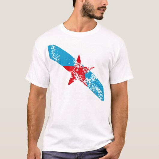Bandeira Galega Estrelada T-shirt (Voorkant)