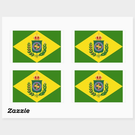 Bandeira Império Rechthoekige Sticker (Vel)