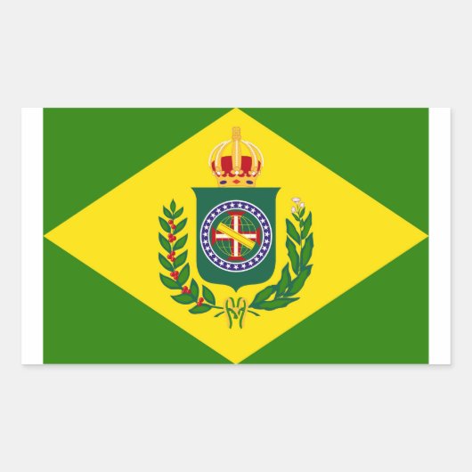 Bandeira Império Rechthoekige Sticker (Voorkant)