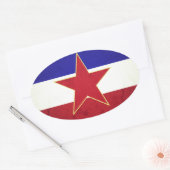 Bandeira Iugoslávia Ovale Sticker (Envelop)