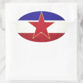 Bandeira Iugoslávia Ovale Sticker (Tas)