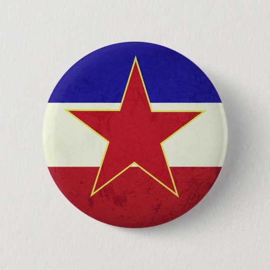 Bandeira Iugoslávia Ronde Button 5,7 Cm (Voorkant)