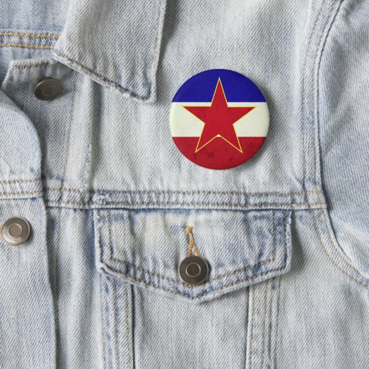 Bandeira Iugoslávia Ronde Button 5,7 Cm (In situ)