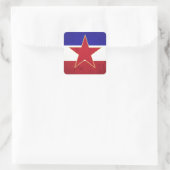 Bandeira Iugoslávia Vierkante Sticker (Tas)