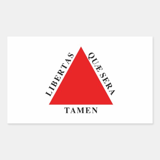 Bandeira Minas Gerais Brasil Rechthoekige Sticker (Voorkant)