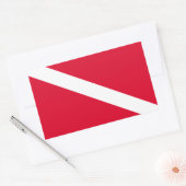 Bandeira para Mergulho Rechthoekige Sticker (Envelop)