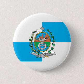 Bandeira Rio de Janeiro Ronde Button 5,7 Cm
