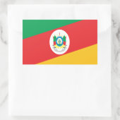 Bandeira Rio Grande do Sul  Brasil Rechthoekige Sticker (Tas)