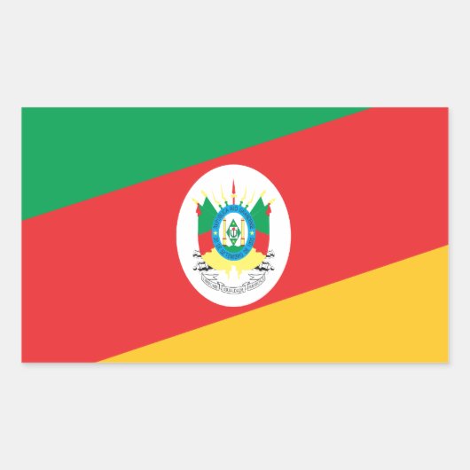 Bandeira Rio Grande do Sul  Brasil Rechthoekige Sticker (Voorkant)
