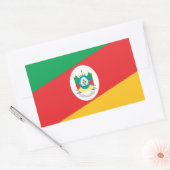 Bandeira Rio Grande do Sul  Brasil Rechthoekige Sticker (Envelop)