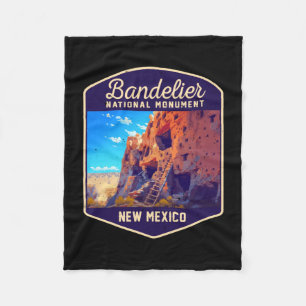 Bandelier nationaal monument New Mexico wandelen Fleece Deken
