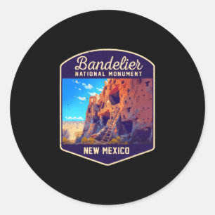 Bandelier nationaal monument New Mexico wandelen Ronde Sticker