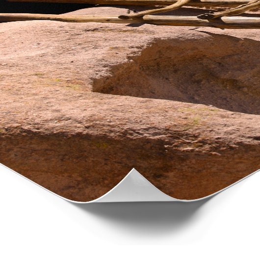 Bandelier National Monument Ancient Pueblo Ladder Poster (Hoek)