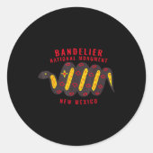 Bandelier National Monument New Mexico Nm Slang  Ronde Sticker (Voorkant)