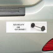 Banden 1, GA HEAVY, OF, GA NAAR HUIS! Bumpersticker (Op auto)