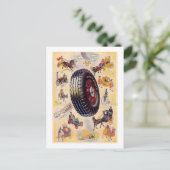  banden AD - Dunlp banden Briefkaart (Staand voorkant)