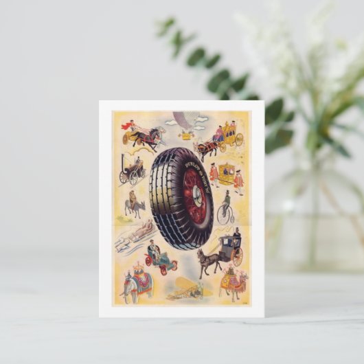 banden AD - Dunlp banden Briefkaart (Staand voorkant)