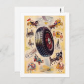  banden AD - Dunlp banden Briefkaart (Voorkant / Achterkant)