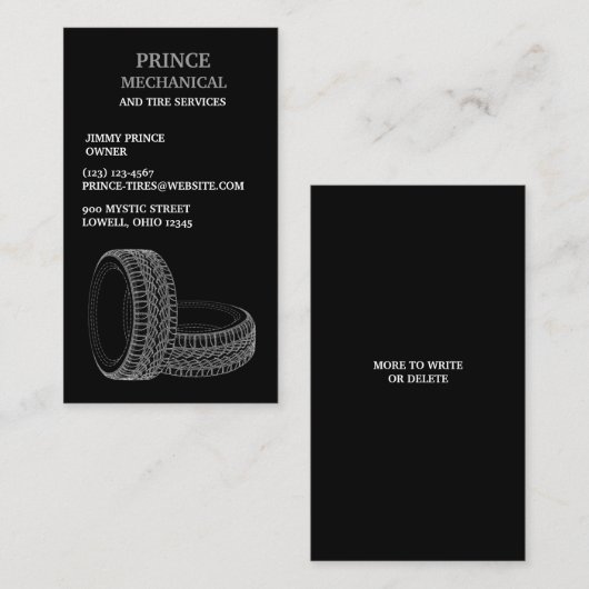 Banden Auto Repair Visitekaartje (Voorkant / Achterkant)