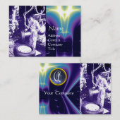 BANDEN, AUTOMOTIEF, autoreparatiekleding, monogram Visitekaartje (Voorkant / Achterkant)