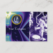 BANDEN, AUTOMOTIEF, autoreparatiekleding, monogram Visitekaartje (Achterkant)