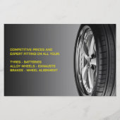 Banden Autoreparatie Flyer (Achterkant)