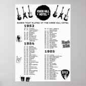 Banden die het Knob Hill Hotel 1983-84-85 speelden Poster (Voorkant)